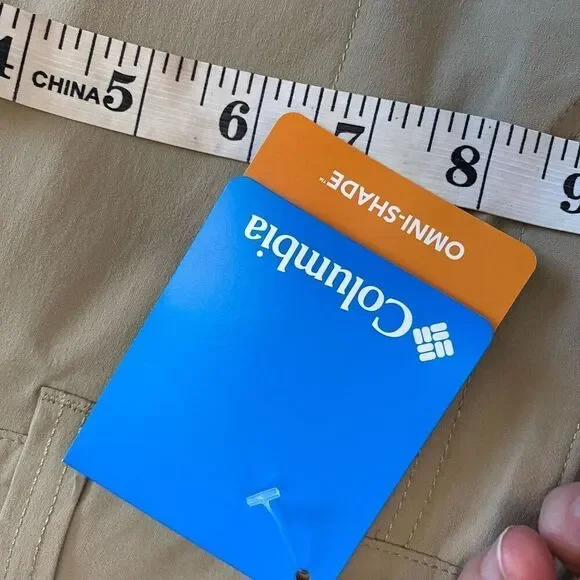 NWT New Columbia Womens Outdoor Pants 12 Tan Double Khaki activewear - Picture 12 of 12